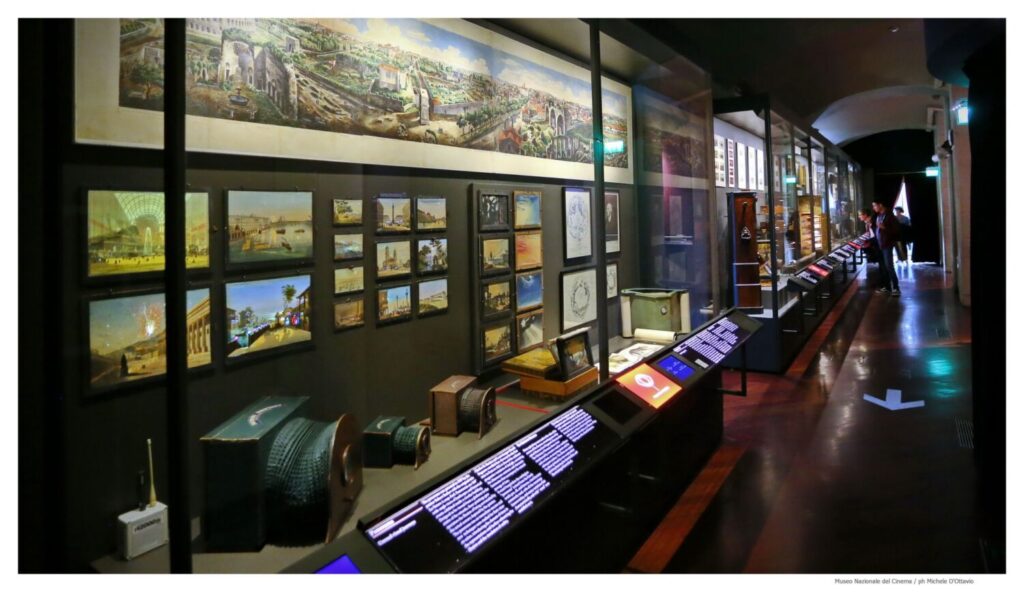 Archaeology of Cinema section at the National Museum of Cinema, Turin, Italy