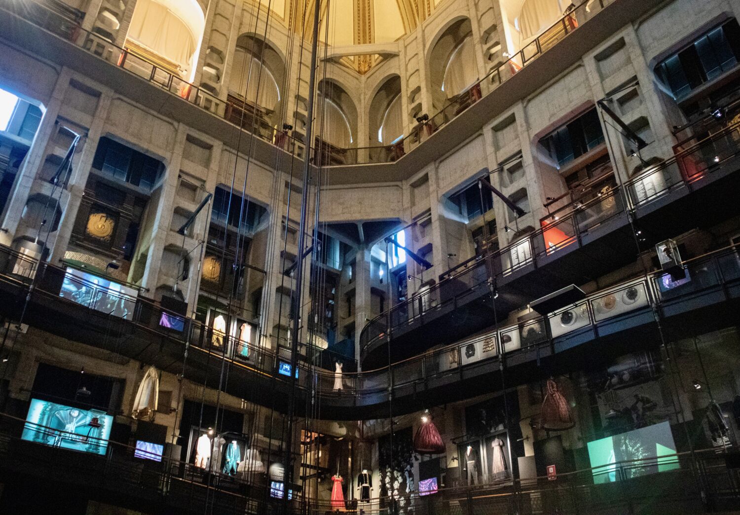 Interior of the National Museum of Cinema, Turin, Italy