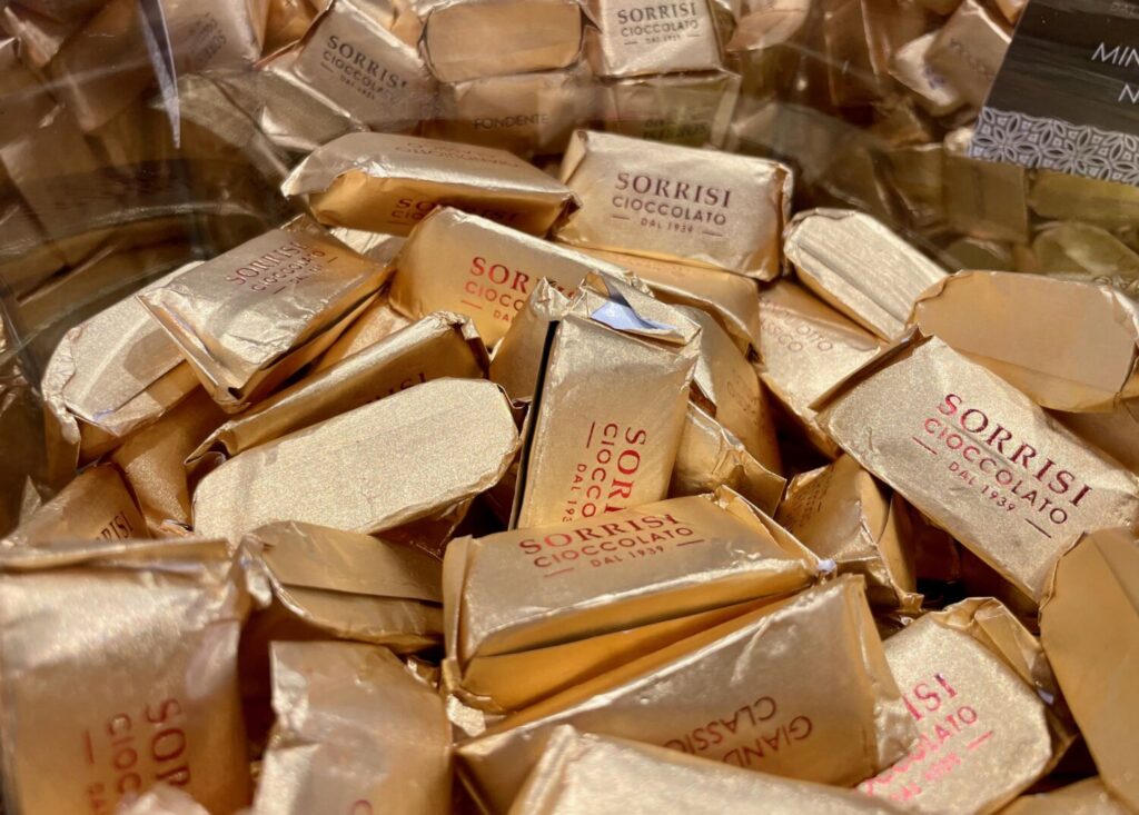Turin gianduiotti by the brand Boella & Sorrisi