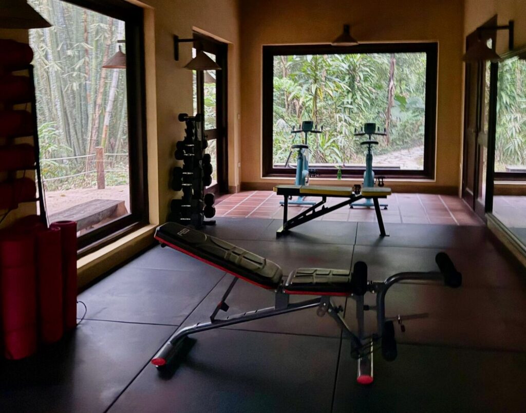 Gym at Panhou Retreat in Hoang Su Phi, Vietnam