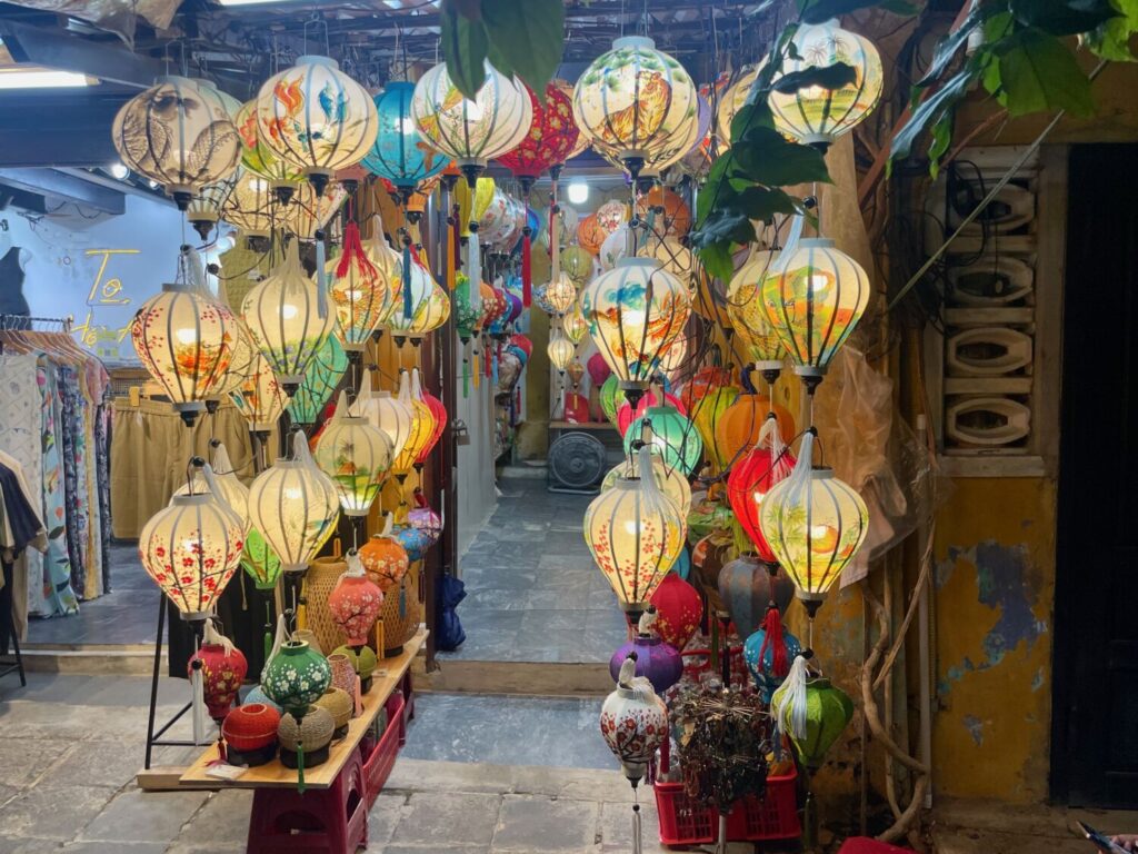 Lantern souvenir shop in Hoi An, Vietnam