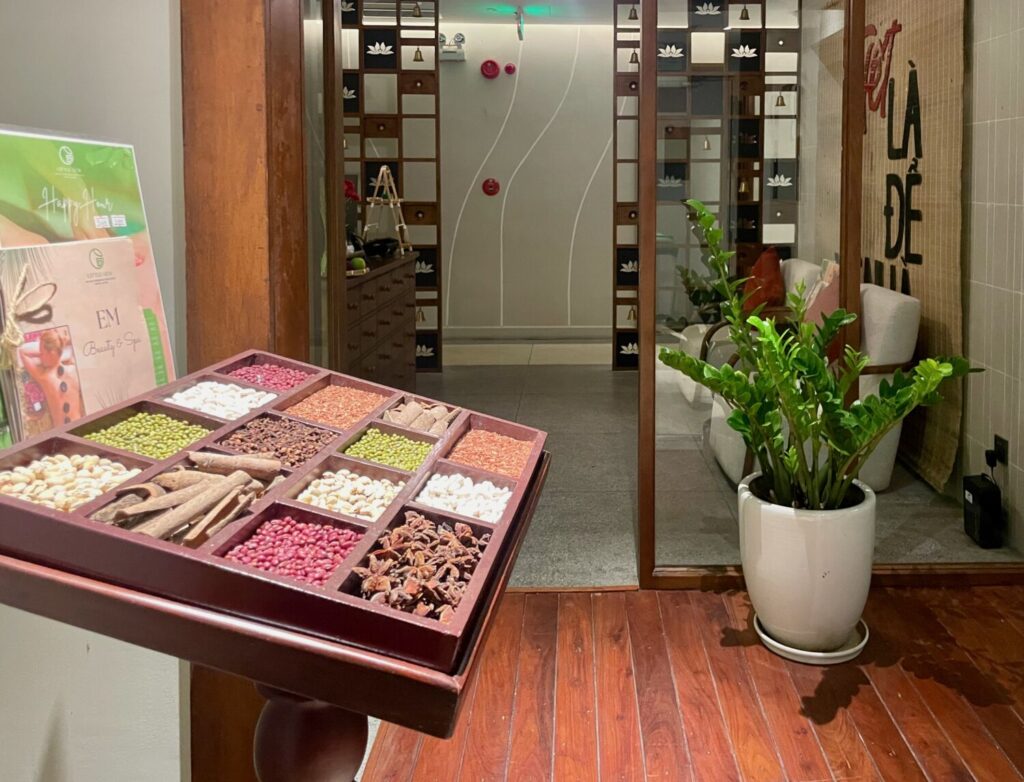 Entrance to the spa at the Little Gem Hotel, Hoi An, Vietnam