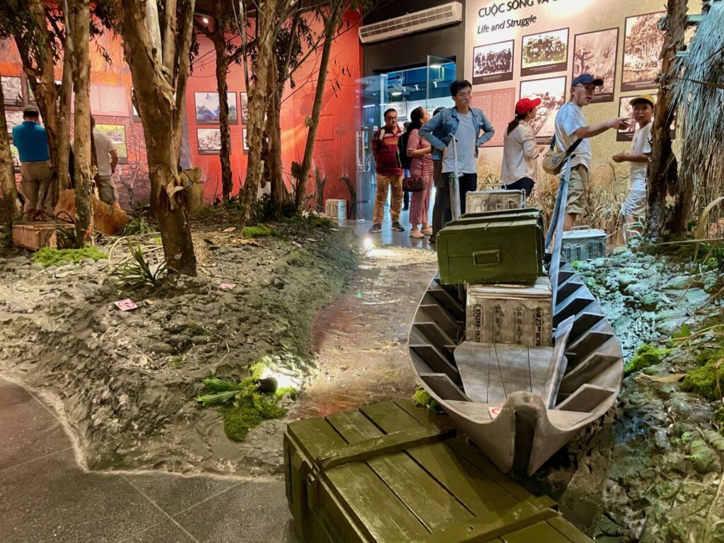 Temporary exhibition featuring an immersive reconstruction of life during the Vietnam War