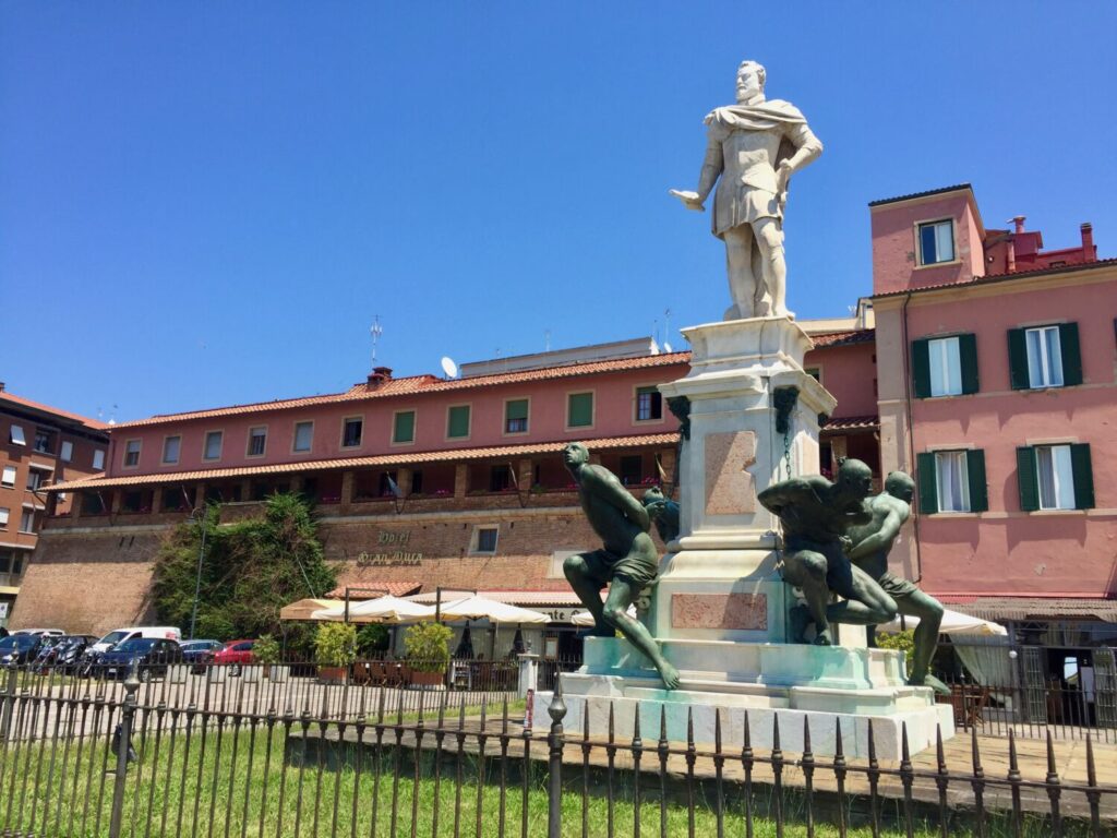 The Monument of the Four Moors, one of the most recognisable landmarks in Livorno
