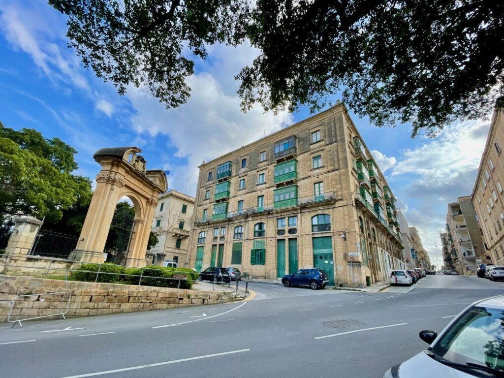 Junctions just outside Valletta in Floriana, Malta