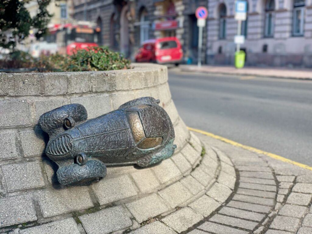 14-Carat Roadster Car mini-statue by Kolodko, Budapest