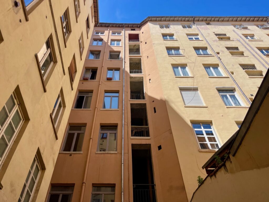 Typical canut house in Lyon's Croix-Rousse district