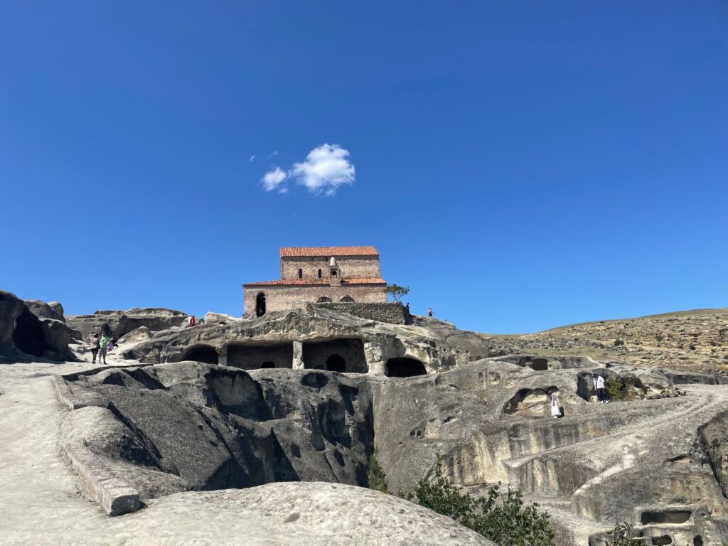 Medieval church built atop the cave city of Uplistsikhe, Georgia