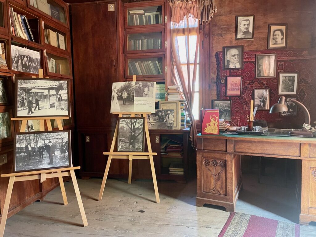 Interior of a rural Georgian house at the Giorgi Chitaia Open Air Ethnographic Museum in Tbilisi
