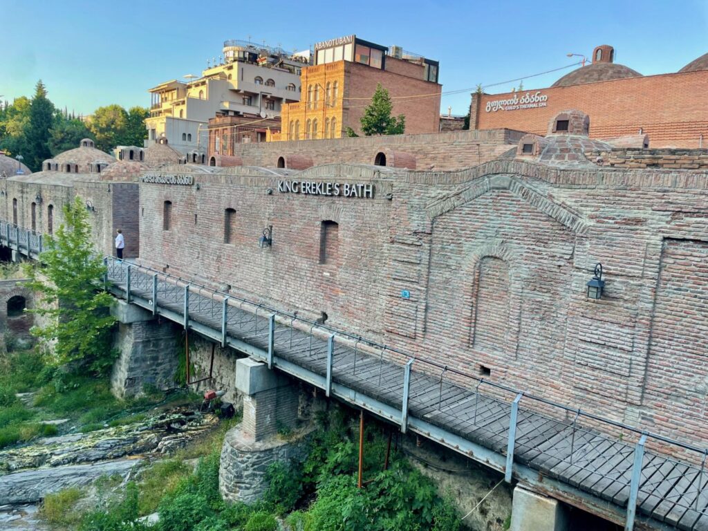 Facade of King Erekle's Bath in Abanotubani, Tbilisi