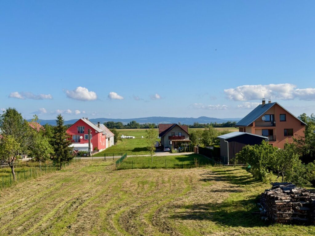 View of the Slovak countryside from our B&B in Suchá Hora